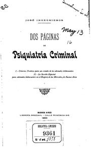 Cover of: Dos páginas de Psiquiatría Criminal