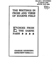 Cover of: Echoes From the Sabine Farm