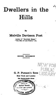 Cover of: Dwellers in the Hills: A Novel by Melville Davisson Post