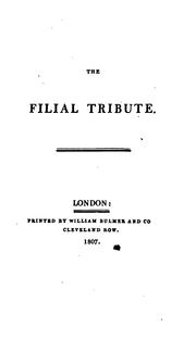 Cover of: The filial tribute [poems, by G. Hardinge. Sig. B4 is a cancel].
