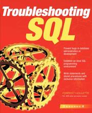 Cover of: Troubleshooting SQL