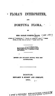 Cover of: Flora's interpreter ; and, Fortuna flora