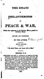 Cover of: The Essays of Philanthropos [pseud.] on Peace & War