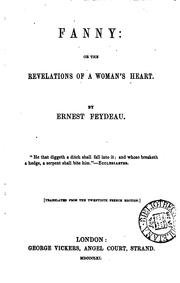 Cover of: Fanny: or The revelations of a woman's heart. Transl