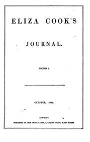 Cover of: Eliza Cook's Journal by Eliza Cook