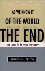 The end of the world as we know it : social science for the twenty-first century