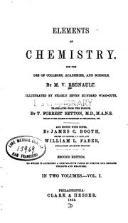 Cover of: Elements of chemistry v. 1