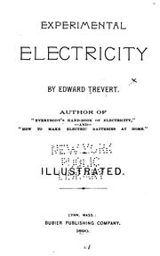 Cover of: Experimental Electricity