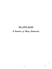 Cover of: Flatland, by A. Square by Edwin Abbott Abbott