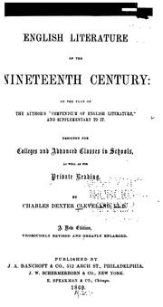 Cover of: English Literature of Nineteenth Century: On the Plan of the Author's "Compendium of English ...