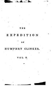 Cover of: The Expedition of Humphry Clinker.