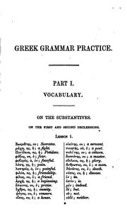 Cover of: Greek grammar practice