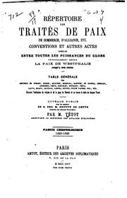 Cover of: Friedenskongresse und Friedensschlüsse im 19. Und 20. Jahrhundert