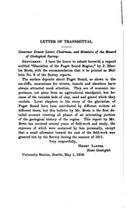 Cover of: Glaciation of the Puget Sound Region