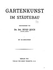 Cover of: Gartenkunst im Städtebau