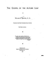 Cover of: The Gospel of the Autumn Leaf
