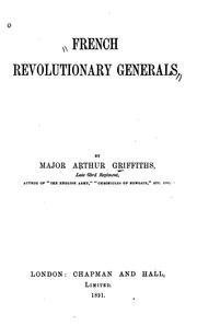Cover of: French Revolutionary Generals