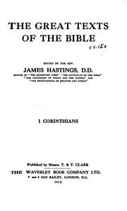 The Great Texts of the Bible by James Hastings