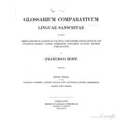Cover of: Glossarium comparativum linguae sanscritae: in quo omnes sanscritae radices et vocabula ...