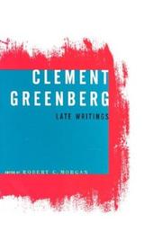 Clement Greenberg, late writings