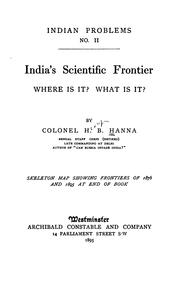 Cover of: India's Scientific Frontier: Where is It? what is It?