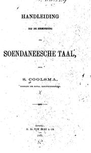 Cover of: Handleiding bij de beoefening der soendaneesche taal