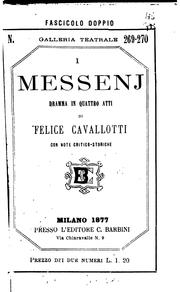 Cover of: I messenj: dramma in quattro atti