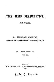 Cover of: the heir presumptive