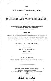 Cover of: The Induttisal Resouces etc. Southern and Western States