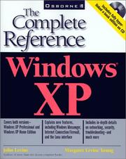 Cover of: Windows XP: the complete reference