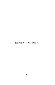 Cover of: Japan To-day