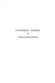 Cover of: Japanese Homes and Their Surroundings by Edward Sylvester Morse