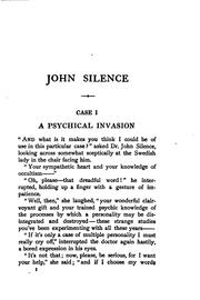 Cover of: John Silence, Physician Extraordinary