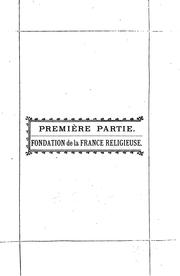 Cover of: La fondation de la France du quatrième au sixième siècle