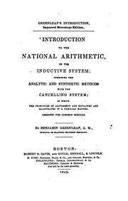 Cover of: Introduction to the National Arithmetic, on the Inductive System ...