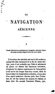 Cover of: La Navigation Aerienne