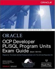 Cover of: OCP developer PL/SQL program units exam guide