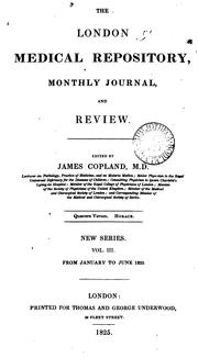 Cover of: The London Medical Repository Monthly Journal and Review