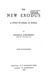 Cover of: The New Exodus: A Study of Israel in Russia