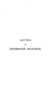 Cover of: Lives of celebrated Spaniards: tr. by T.R. Preston
