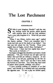 Cover of: The Lost Parchment: A Detective Story