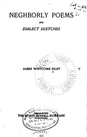 Cover of: Neghborly Poems and Dialect Sketches