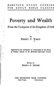 Cover of: Poverty and Wealth from the Viewpoint of the Kingdom of God by Harry Frederick Ward