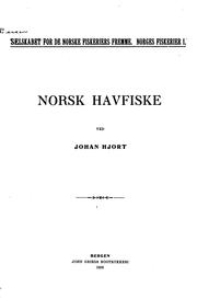 Cover of: Norsk havfiske: deel I-II. (in 1)