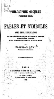 Cover of: Philosophie Occulte by Eliphas Lévi