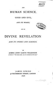 Cover of: On Human Science: Good and Evil, and on Divine Revelation