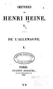 Cover of: Oeuvres de Henri Heine by Heinrich Heine