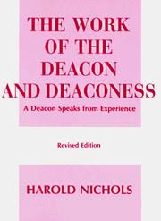 Cover of: The Work of the Deacon & Deaconess. (Works (Judson))