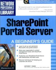 Cover of: SharePoint Portal Server by Anthony T. Mann