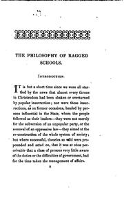 Cover of: The philosophy of ragged schools [by C.F. Cornwallis]